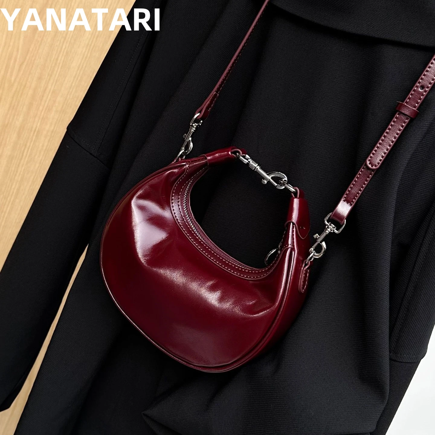YANATARI mini cross bag leather bag minimalist shoulder bag women female luxury half moon bag hand bag
YANATARI mini cross bag leather bag minimalist shoulder bag women female luxury half moon bag hand bag
