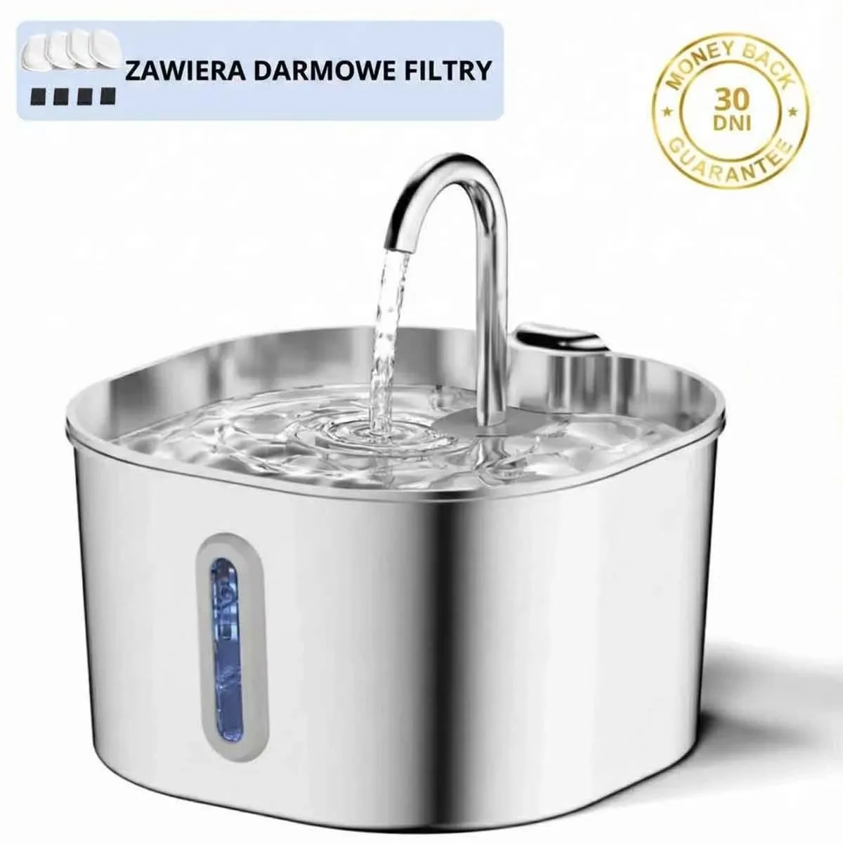 Автоматический фонтанчик для кошек Noreter 74OZ из нержавеющей стали, бесшумный насос, циркуляция воды, фильтрация, с окошком для наблюдения
Автоматический фонтанчик для кошек Noreter 74OZ из нержавеющей стали, бесшумный насос, циркуляция воды, фильтрация, с окошком для наблюдения