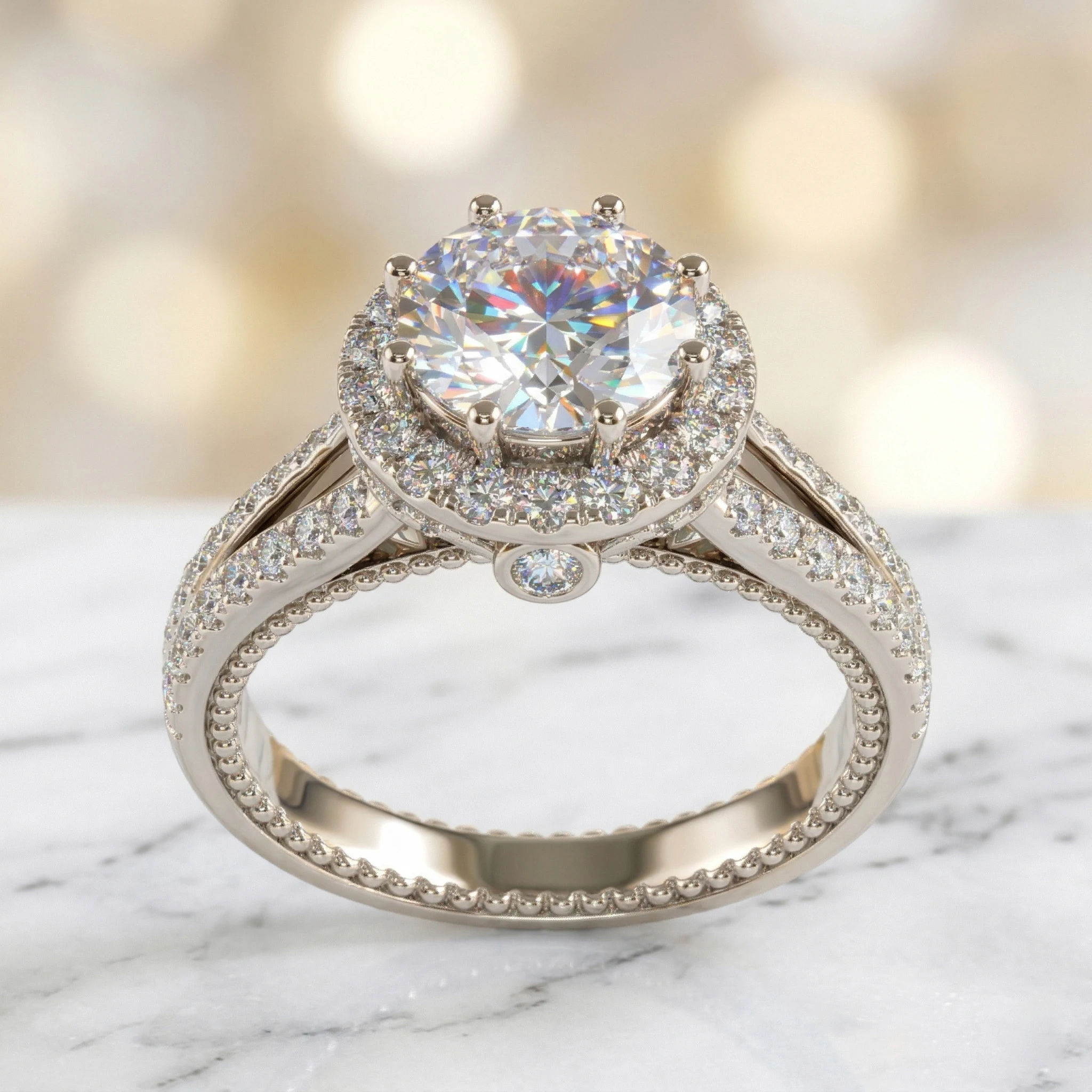 2CT Brilliant Cut Moissanite Vintage Ring S925 Silver D Color VVS1 Filigree Eternity Wedding Band For Women Bridal Jewelry
2CT Brilliant Cut Moissanite Vintage Ring S925 Silver D Color VVS1 Filigree Eternity Wedding Band For Women Bridal Jewelry