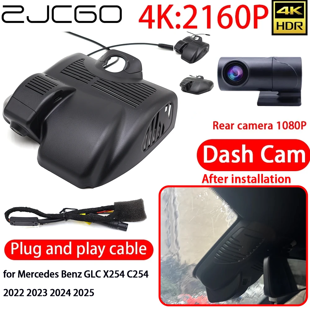 ZJCGO 4K Car DVR Dash Cam Wifi Front Rear Camera 24h Monitor for Mercedes Benz C Class W206 S206 2022 2023 2024 2025
ZJCGO 4K Car DVR Dash Cam Wifi Front Rear Camera 24h Monitor for Mercedes Benz C Class W206 S206 2022 2023 2024 2025