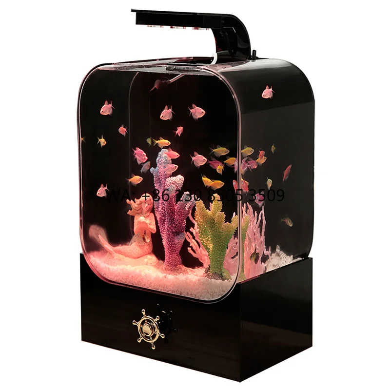 Small Vertical Goldfish Aquarium Acrylic Free Water Change Fish Tank for Living Room or Aquarium Plastic Material
Small Vertical Goldfish Aquarium Acrylic Free Water Change Fish Tank for Living Room or Aquarium Plastic Material