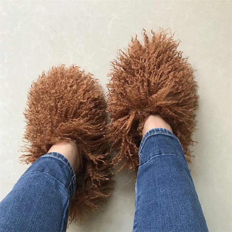 Luxury Faux Fur Furry Slippers Slides Women Winter Plush Warm Home Flat Slides Mongolian Wool Flip Flops Fashion Cotton Slippers
Luxury Faux Fur Furry Slippers Slides Women Winter Plush Warm Home Flat Slides Mongolian Wool Flip Flops Fashion Cotton Slippers