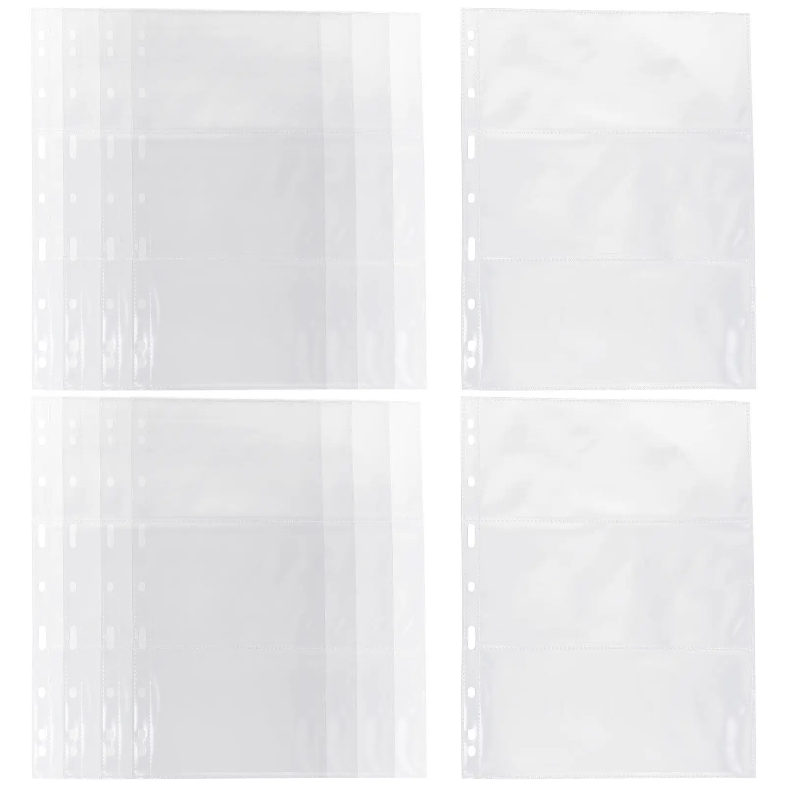 10Pcs Heavy-Duty Clear Photo Album Refill Pages for Binder Loose-Leaf Money Sleeve Bills Tickets Collector Postcards Picture
10Pcs Heavy-Duty Clear Photo Album Refill Pages for Binder Loose-Leaf Money Sleeve Bills Tickets Collector Postcards Picture