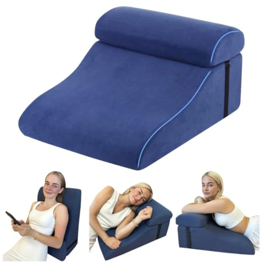 Reading Pillow for ed Adult Memory Foam Wed Pillow eadoard wit Adjustale Lumar Support ackrest Cusion for Sitting in ed/Resting
Reading Pillow for ed Adult Memory Foam Wed Pillow eadoard wit Adjustale Lumar Support ackrest Cusion for Sitting in ed/Resting