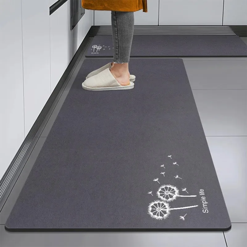 Kitchen Water Oil Absorbent Carpet Diatom Mud Can Be Rinsed Quickly Dried Non-slip Rug Soft Pvc Comfortable Mat Long Strip Mats
Kitchen Water Oil Absorbent Carpet Diatom Mud Can Be Rinsed Quickly Dried Non-slip Rug Soft Pvc Comfortable Mat Long Strip Mats