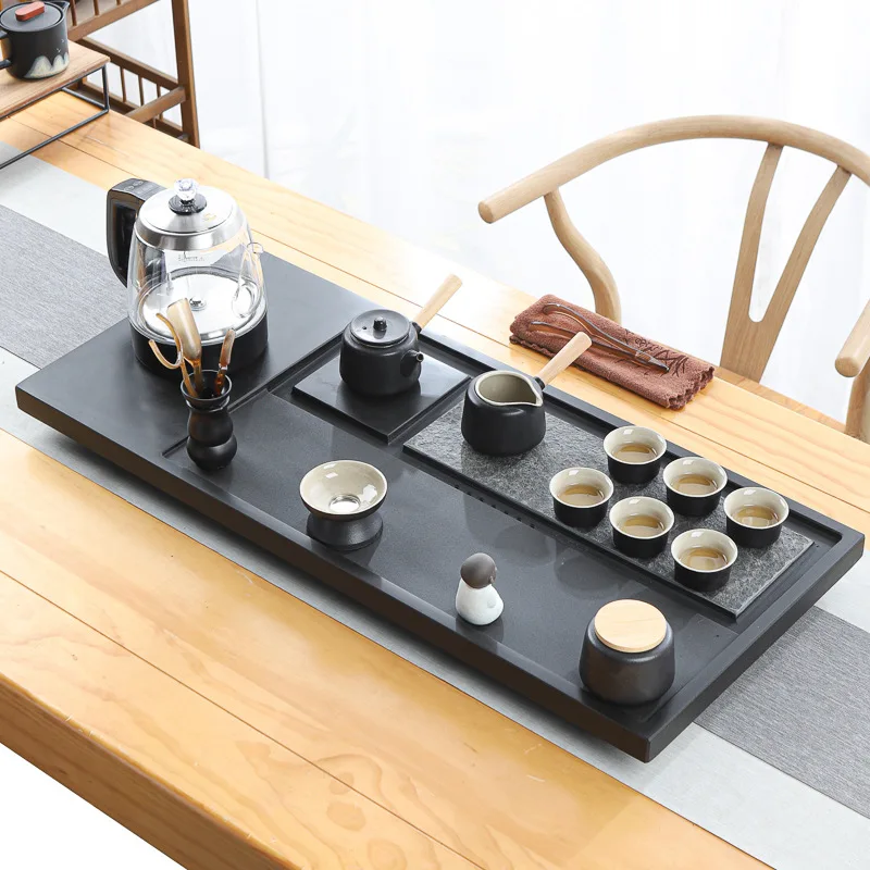 Natural whole Wujinshi tea tray, fully automatic integrated tea set, household kung fu single pot, simple size tea table
Natural whole Wujinshi tea tray, fully automatic integrated tea set, household kung fu single pot, simple size tea table