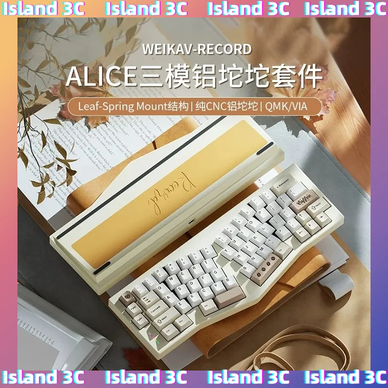 Weikav Record Alice 3-Mode Aluminum Alloy RGB E-sport Gaming Mechanical Keyboard Kits Customized Gasket Kit Gifts Accessories
Weikav Record Alice 3-Mode Aluminum Alloy RGB E-sport Gaming Mechanical Keyboard Kits Customized Gasket Kit Gifts Accessories