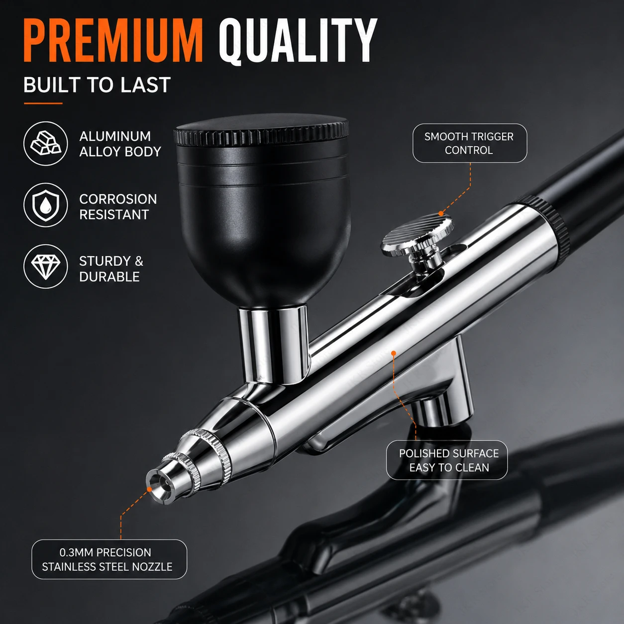 Single Action Airbrush Spray Gun Pen Portable 0.3mm Nozzle for Model Cake Nail Car Painting Beauty Inkjet Art Craft Tool Use
Single Action Airbrush Spray Gun Pen Portable 0.3mm Nozzle for Model Cake Nail Car Painting Beauty Inkjet Art Craft Tool Use