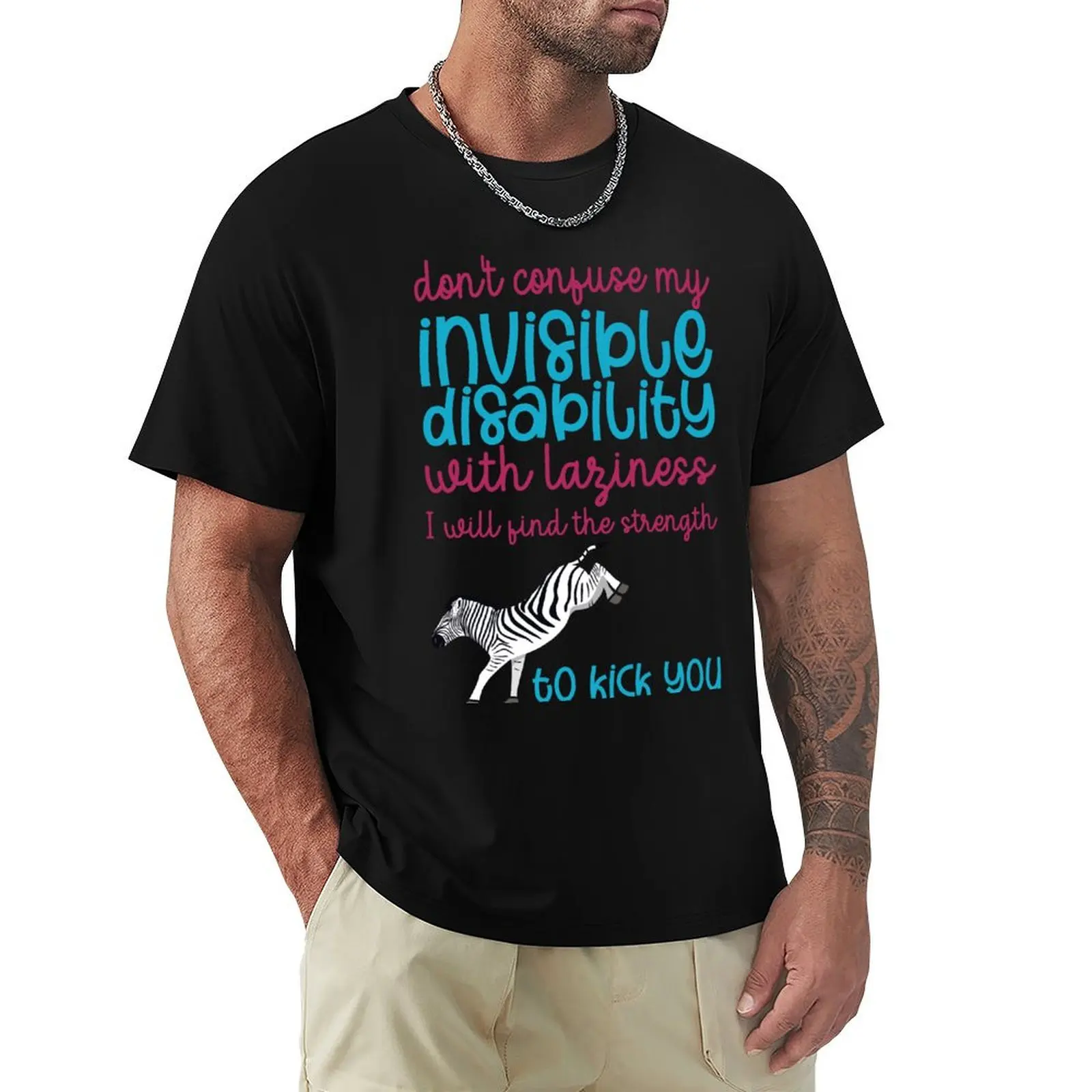 Don't Confuse My Invisible Disability With Laziness T-Shirt Stylish Print Short Sleeve Tee
Don't Confuse My Invisible Disability With Laziness T-Shirt Stylish Print Short Sleeve Tee