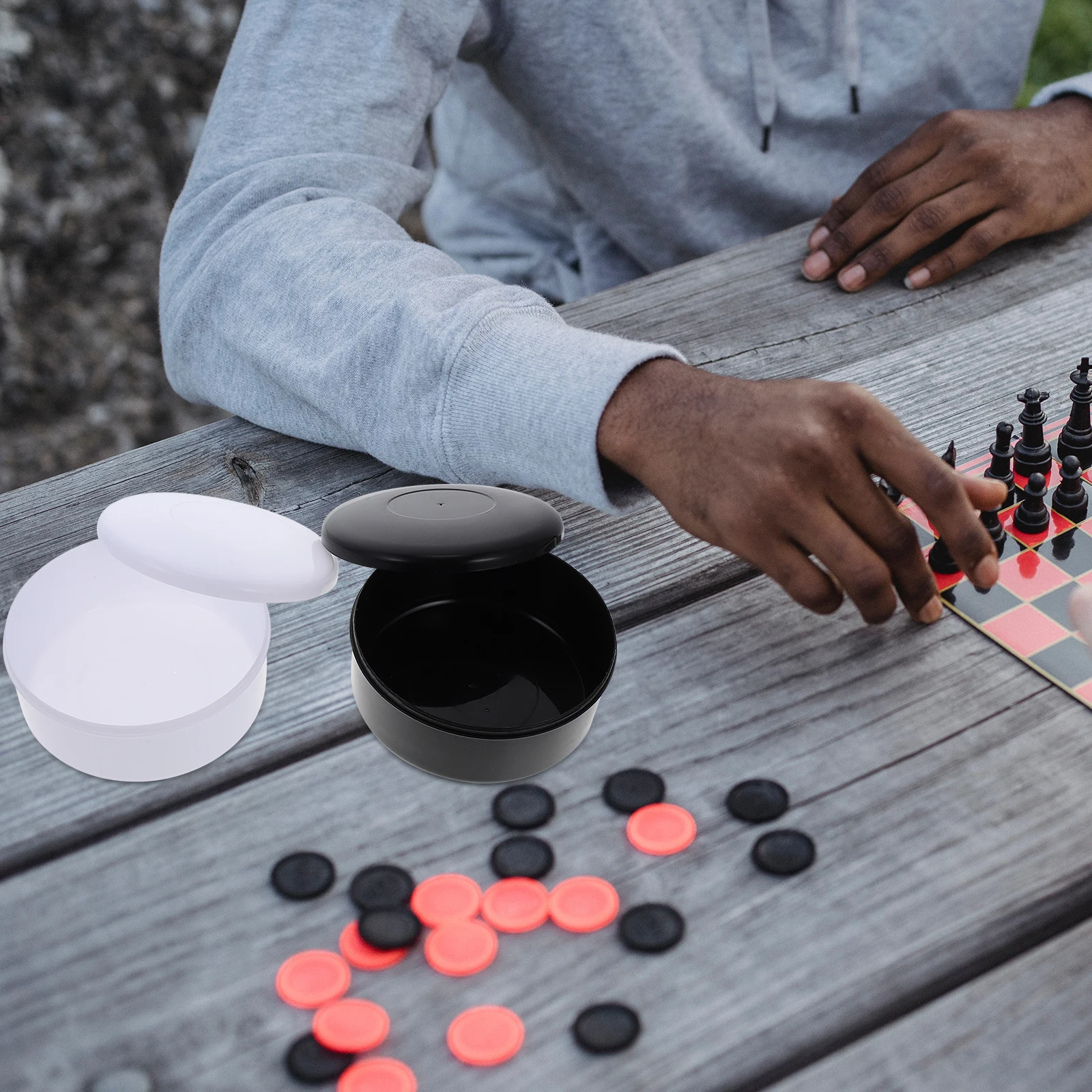 Plastic Circular White Stones Holder 4 Boxes Chess Go Storage Jars Game Supply Compact Dustproof Clean Quality
Plastic Circular White Stones Holder 4 Boxes Chess Go Storage Jars Game Supply Compact Dustproof Clean Quality