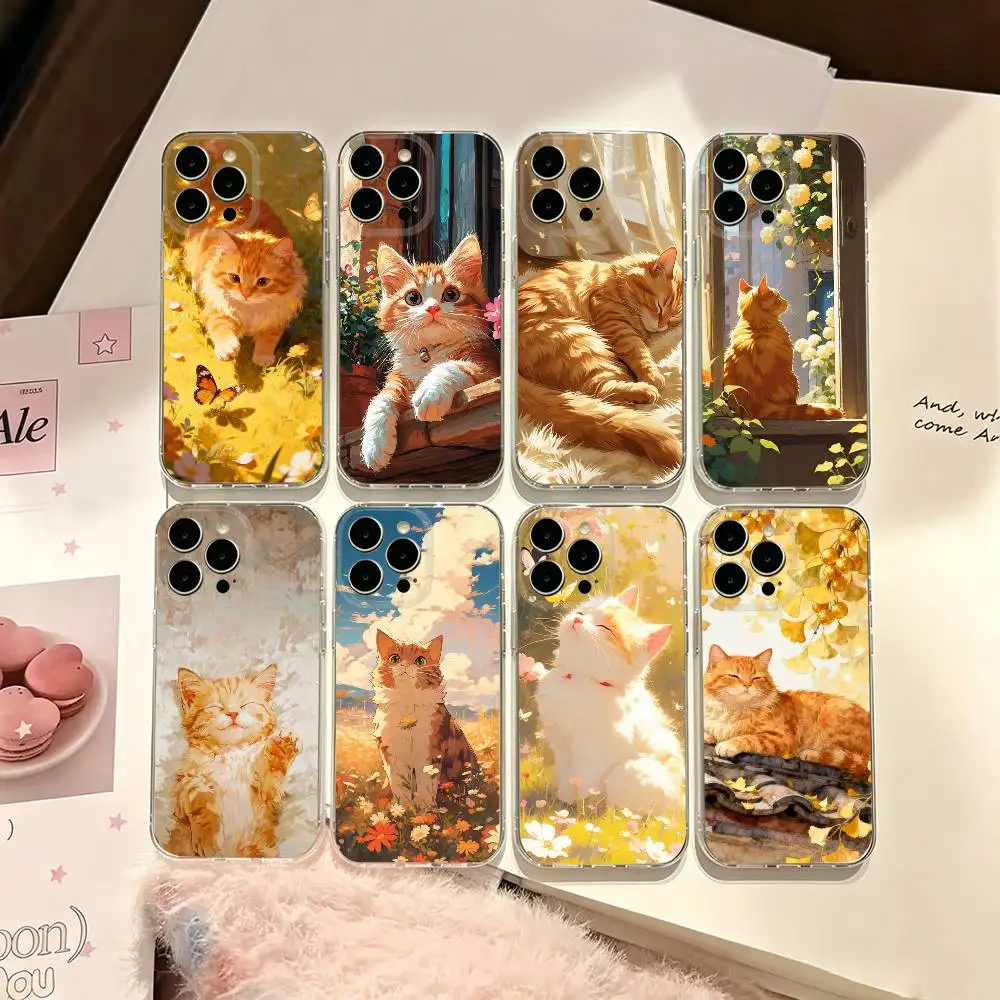 Orange Tabby White Cat for iPhone 16 15 14 Plus 13 12 Mini 11 Pro Max X Xs XR 8 7 SE Cover
Orange Tabby White Cat for iPhone 16 15 14 Plus 13 12 Mini 11 Pro Max X Xs XR 8 7 SE Cover