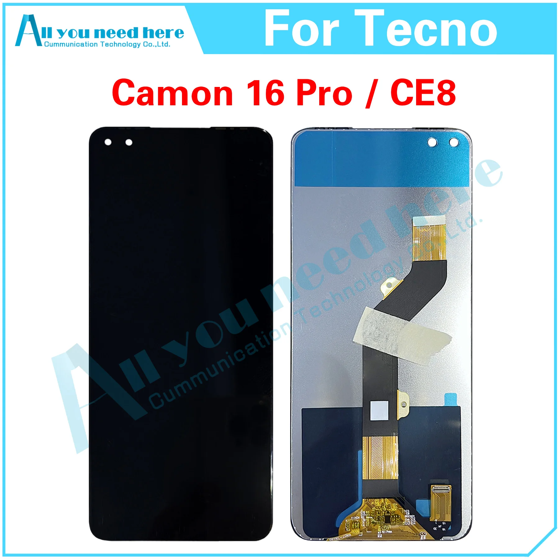 100% Test For Tecno Camon 16 Pro CE8 LCD Display Touch Screen Digitizer Assembly Repair Parts Replacement
100% Test For Tecno Camon 16 Pro CE8 LCD Display Touch Screen Digitizer Assembly Repair Parts Replacement