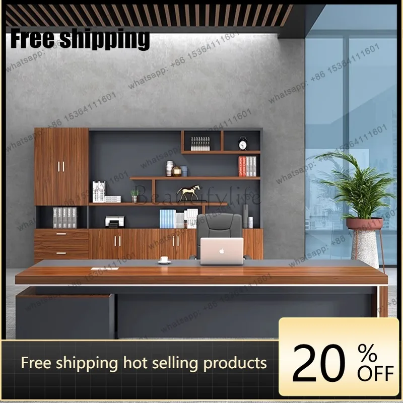 LJY Wooden Designer Executive Office Desk Modern Storage Luxury Adjustable Computer Desk Study Drawers Scrivania Work Station Ta
LJY Wooden Designer Executive Office Desk Modern Storage Luxury Adjustable Computer Desk Study Drawers Scrivania Work Station Ta
