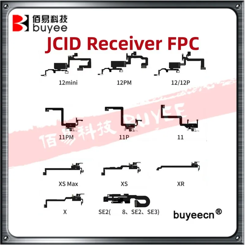JC V1S V1SE JCID Receiver FPC Test Cable For iPhone X-12 Headphone Speaker Flex Sensor Cable TrueTone Face ID
JC V1S V1SE JCID Receiver FPC Test Cable For iPhone X-12 Headphone Speaker Flex Sensor Cable TrueTone Face ID