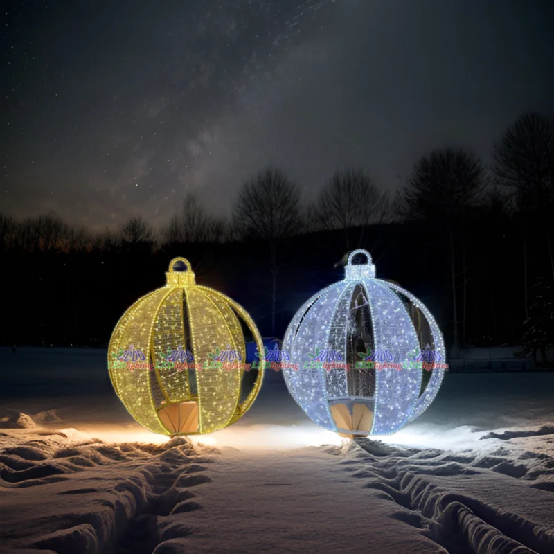 custom.220V LED Outdoor Motif Lights Small 3D Ball Sphere Light Lighted Decoration for the Holiday Season
custom.220V LED Outdoor Motif Lights Small 3D Ball Sphere Light Lighted Decoration for the Holiday Season