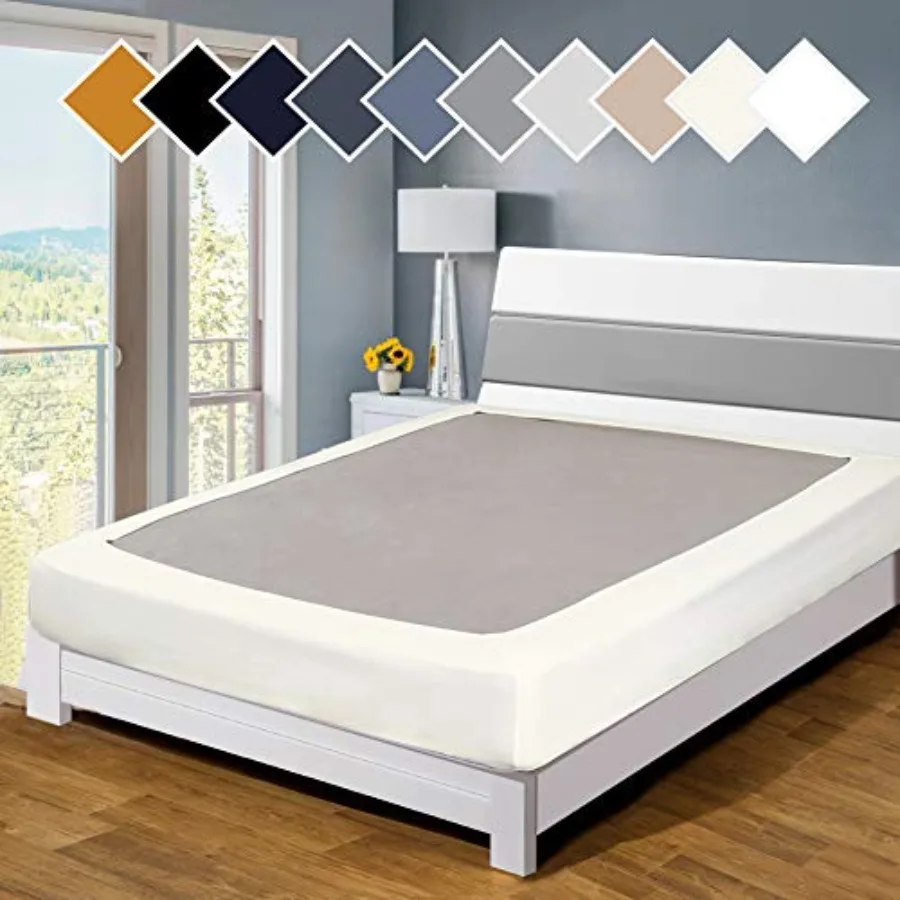Premium Bed Box Spring Cover, Size, Update Bed Skirt, Mattress Protector Encasement
Premium Bed Box Spring Cover, Size, Update Bed Skirt, Mattress Protector Encasement