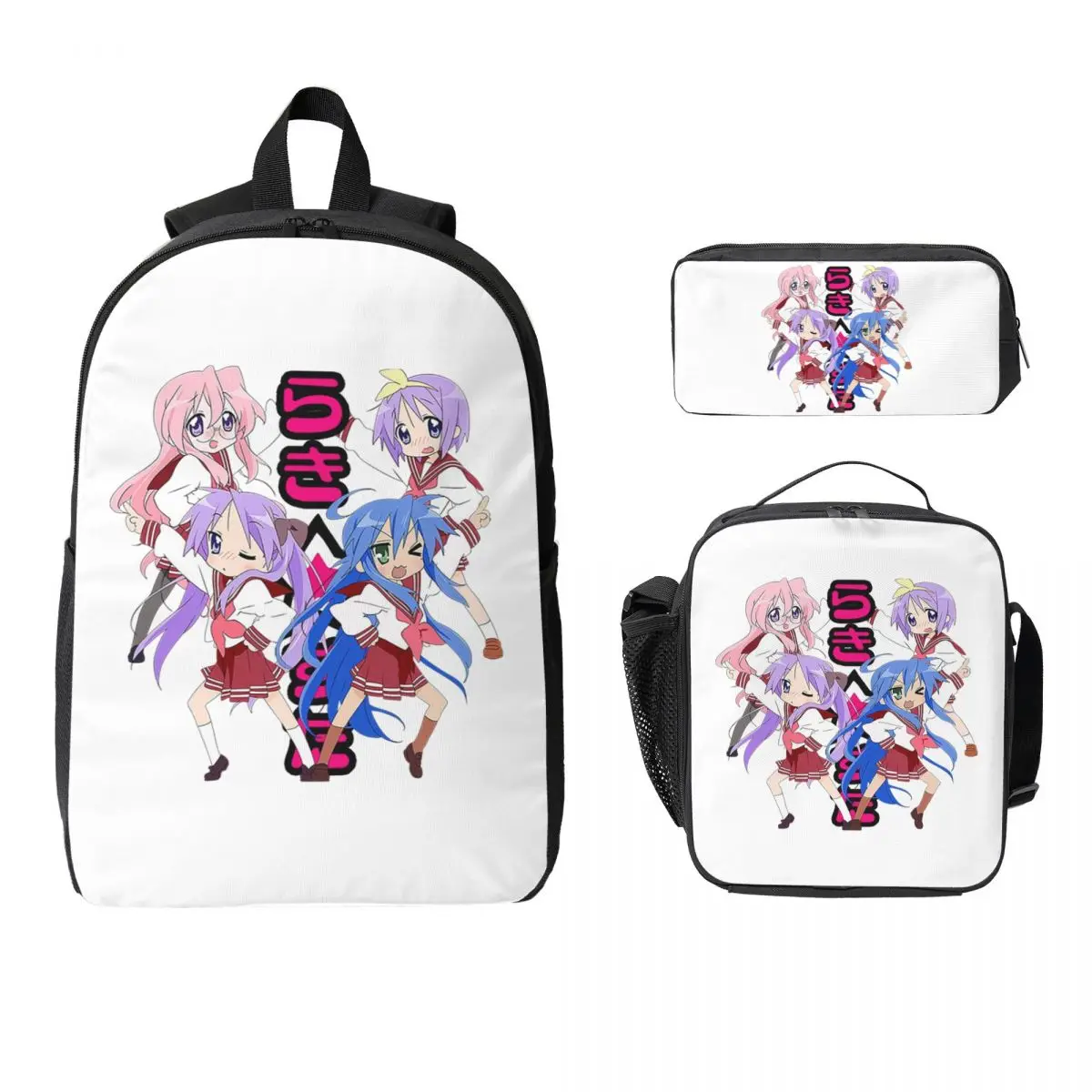 Lucky Star Anime Lucky Star Anime Backpack Student BookBag School Bag Laptop Shoulder Bags 3ps Insulated Lunch Bag Pencil Case
Lucky Star Anime Lucky Star Anime Backpack Student BookBag School Bag Laptop Shoulder Bags 3ps Insulated Lunch Bag Pencil Case