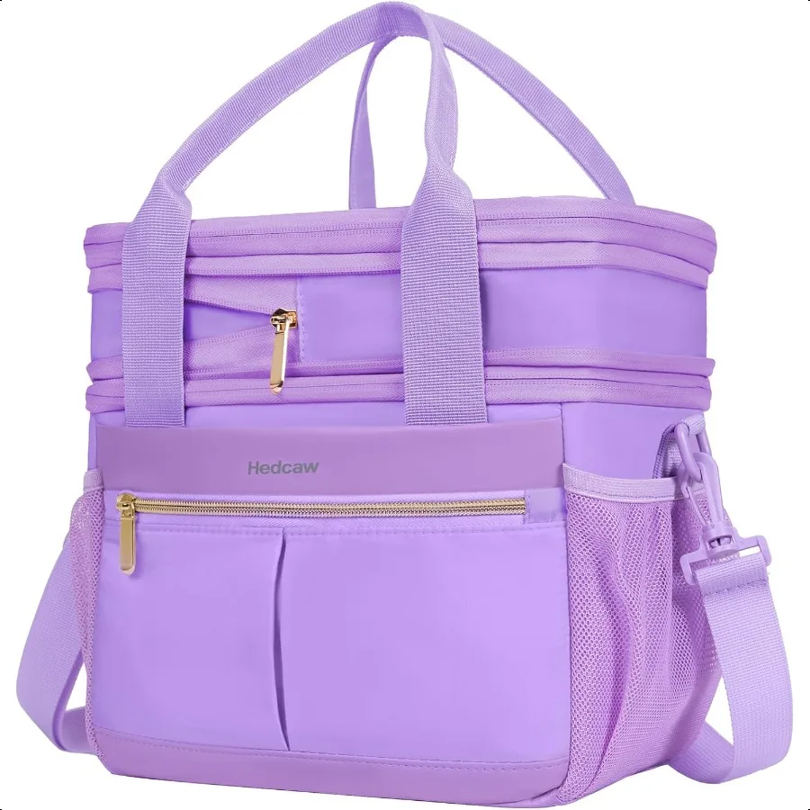 Lunch Box for Women Double Deck Insulated Lunch Bag Women Expandable Leakproof Reusable Lunch Cooler Bag for Work Office Picnic
Lunch Box for Women Double Deck Insulated Lunch Bag Women Expandable Leakproof Reusable Lunch Cooler Bag for Work Office Picnic