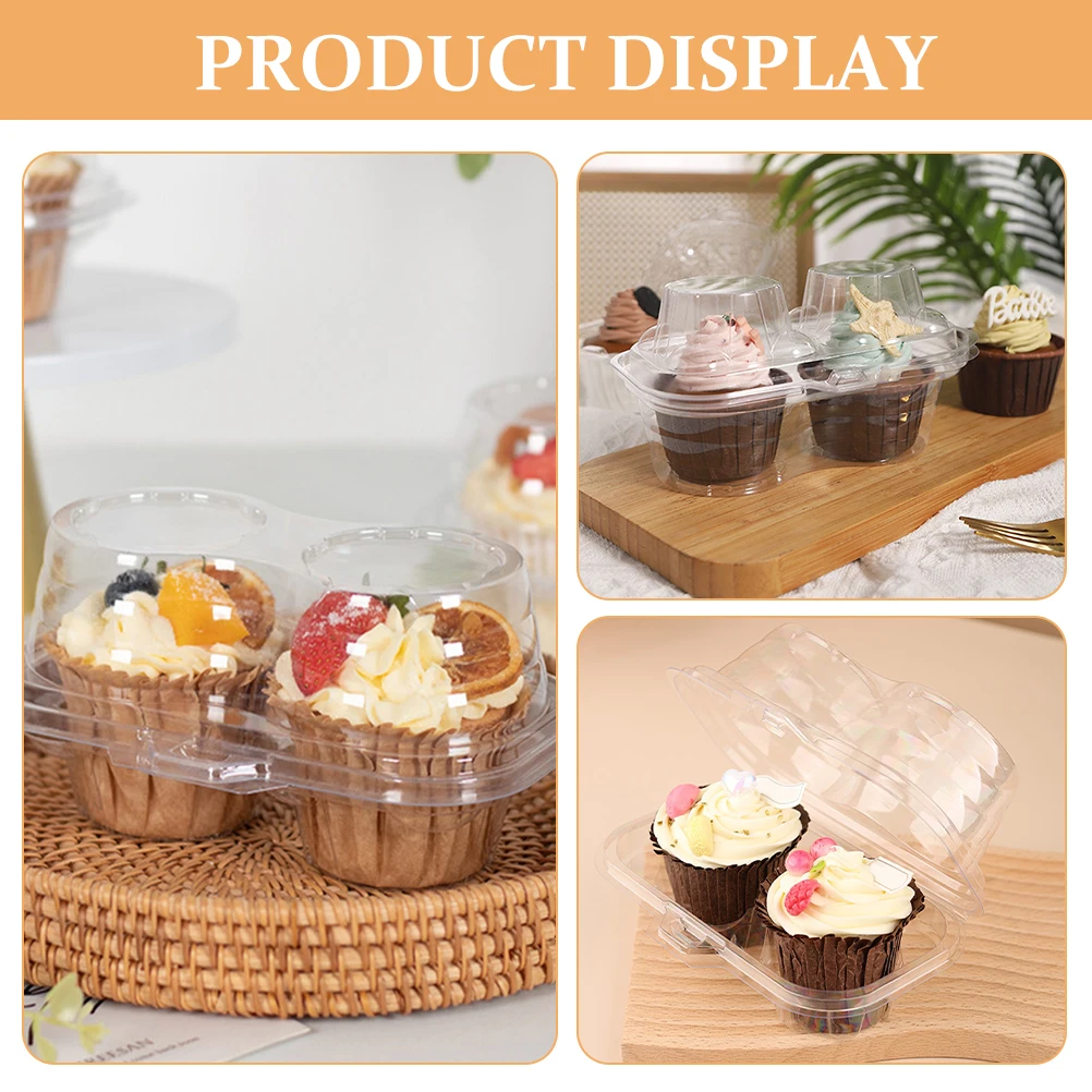 50pcs Transparent Flip Lid Cake Boxes Clear Cupcake Containers Food Grade PE Material Sturdy Practical Dessert Storage Boxes
50pcs Transparent Flip Lid Cake Boxes Clear Cupcake Containers Food Grade PE Material Sturdy Practical Dessert Storage Boxes