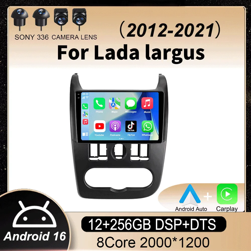 Android 16 Carplay Auto WIFI Car Radio For Lada largus 2012 2013 2014-2021 Multimedia Video Player GPS Stereo 2din DSP Head Unit
Android 16 Carplay Auto WIFI Car Radio For Lada largus 2012 2013 2014-2021 Multimedia Video Player GPS Stereo 2din DSP Head Unit