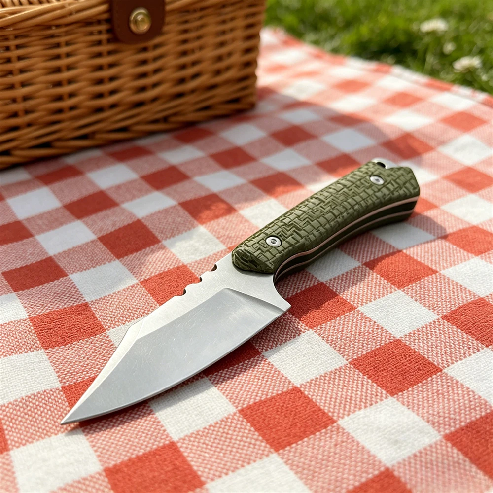 Outdoor Fixed Blade Knife, Work Sharp 8Cr13Mov Steel, G10 & Carbon Fiber Handle with Kydex Sheath, Camping Hunting EDC Tool
Outdoor Fixed Blade Knife, Work Sharp 8Cr13Mov Steel, G10 & Carbon Fiber Handle with Kydex Sheath, Camping Hunting EDC Tool