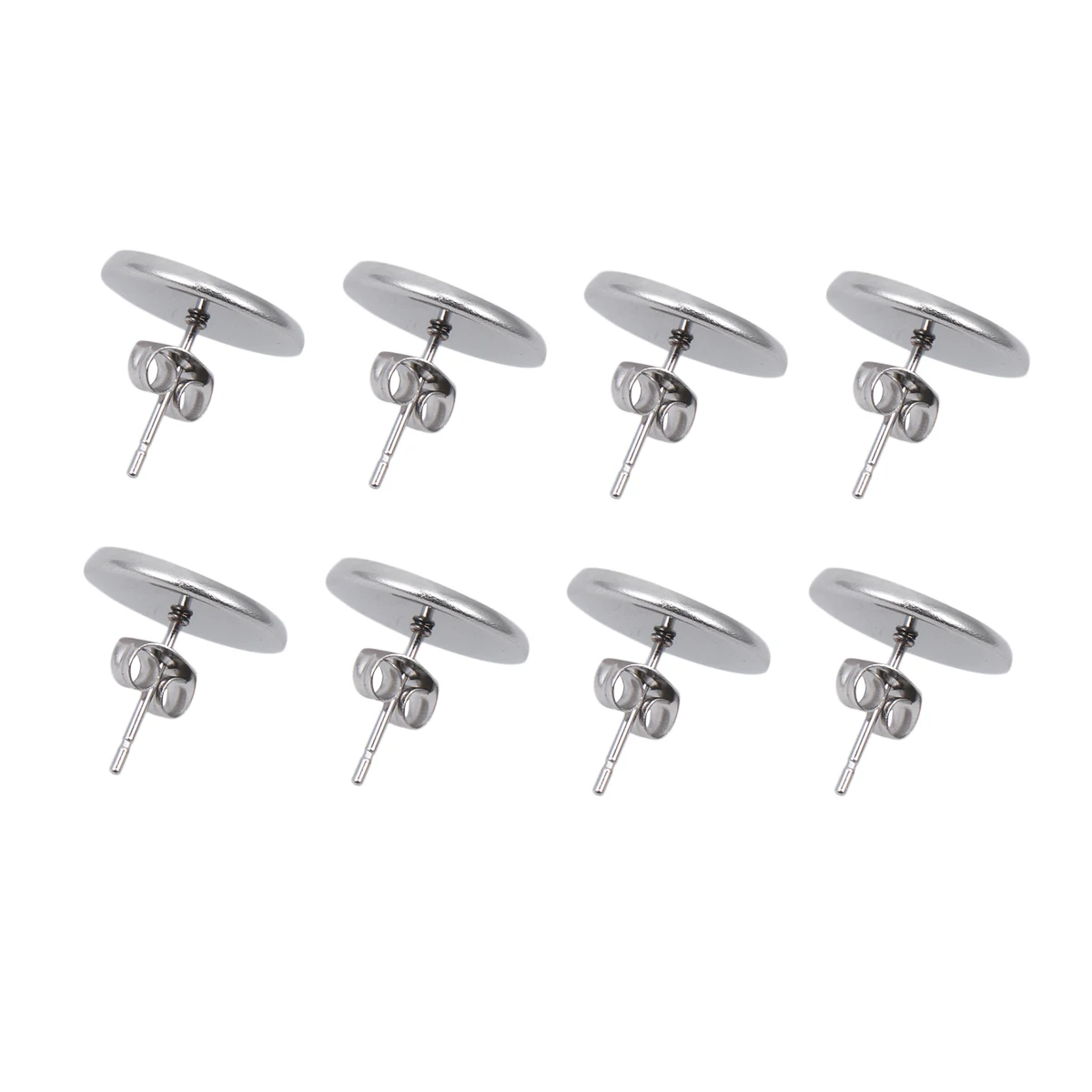 80pcs Stainless Steel Earrings Bezel Settings Blanks Hypoallergenic Trays Stud Round Cabochon Bases for Jewelry Making
80pcs Stainless Steel Earrings Bezel Settings Blanks Hypoallergenic Trays Stud Round Cabochon Bases for Jewelry Making