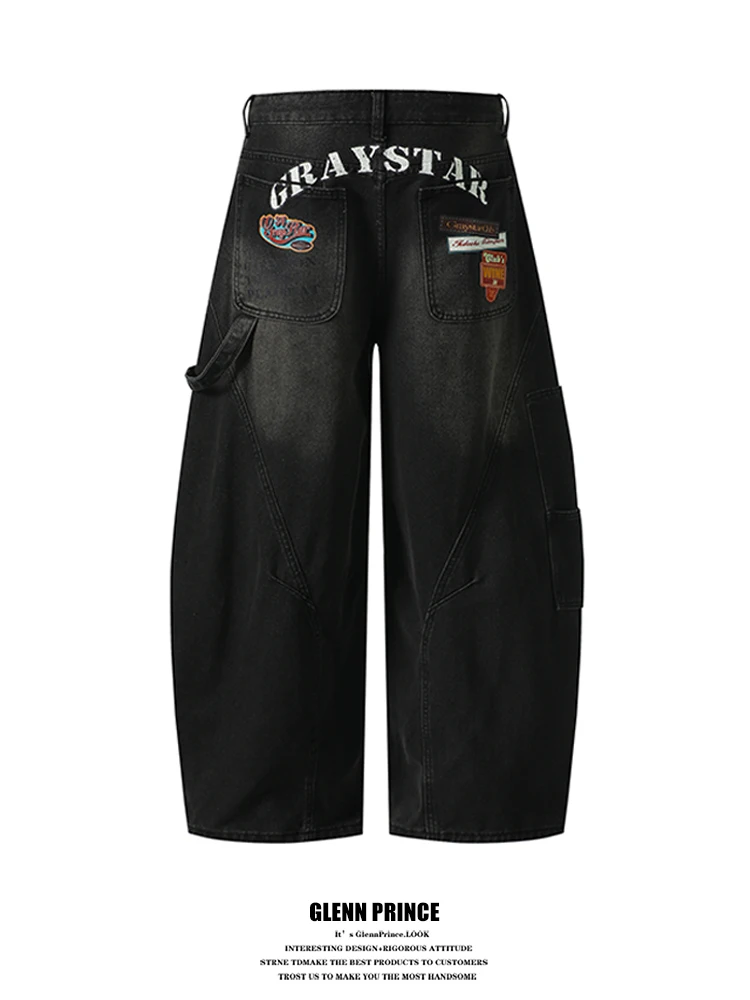 American Retro Letter Print Curved Knife Jeans Men's New 2026 High Street Wide Leg Black Long Pants Casual Cotton Denim
American Retro Letter Print Curved Knife Jeans Men's New 2026 High Street Wide Leg Black Long Pants Casual Cotton Denim