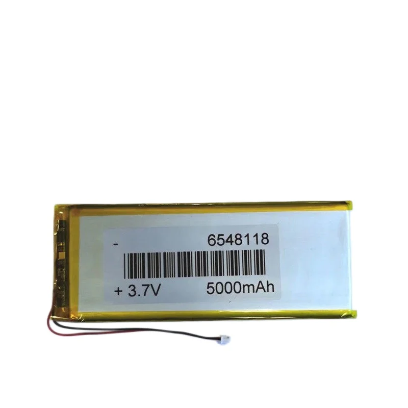 6548118 Li-Polymer Battery 3.7V 5000mAh for Power Bank LED Lights and Monitoring Device
6548118 Li-Polymer Battery 3.7V 5000mAh for Power Bank LED Lights and Monitoring Device