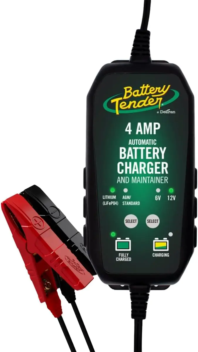 4 AMP Smart Battery Charger & Maintainer for Cars, SUVs, Trucks - 12V/6V Switchable, Auto Float Mode
4 AMP Smart Battery Charger & Maintainer for Cars, SUVs, Trucks - 12V/6V Switchable, Auto Float Mode