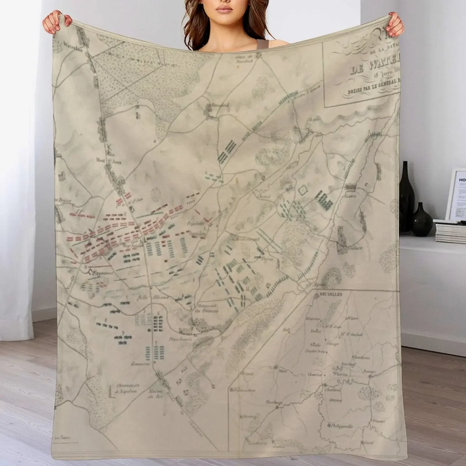 Vintage Battle of Waterloo Map (1846) Throw Blanket anime manga valentine gift ideas Sofa Quilt Blankets
Vintage Battle of Waterloo Map (1846) Throw Blanket anime manga valentine gift ideas Sofa Quilt Blankets