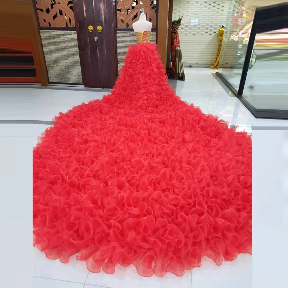 Women's Red Tulle Skirt Ruffled A-Line High Waist Pleated Layered Long Floor Length Party Wedding Skirt Fashion Tiered Skirts
Women's Red Tulle Skirt Ruffled A-Line High Waist Pleated Layered Long Floor Length Party Wedding Skirt Fashion Tiered Skirts