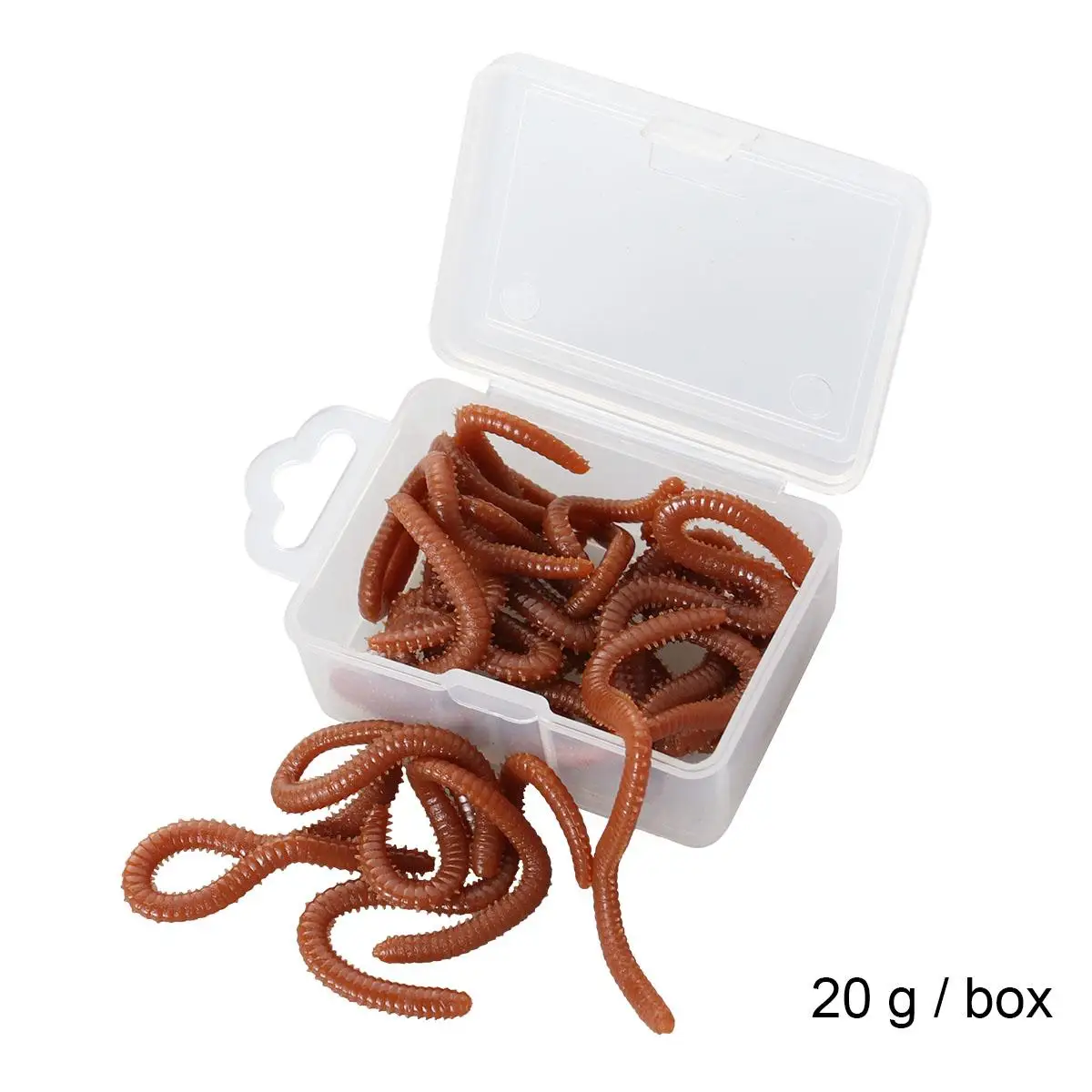 20 G Baits Lifelike Fishing Lure Shaped Fishing Baits Grub Artificial Reusable Long Term Worm Bait
20 G Baits Lifelike Fishing Lure Shaped Fishing Baits Grub Artificial Reusable Long Term Worm Bait