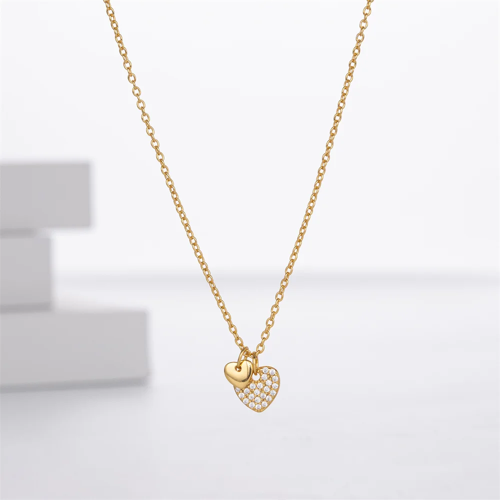 Korean 925 Sterling Silver Collarbone Chain, Heart-to-Heart Stone-Inlaid Design, Light Luxury Necklace for Girlfriend on Qixi Fe
Korean 925 Sterling Silver Collarbone Chain, Heart-to-Heart Stone-Inlaid Design, Light Luxury Necklace for Girlfriend on Qixi Fe