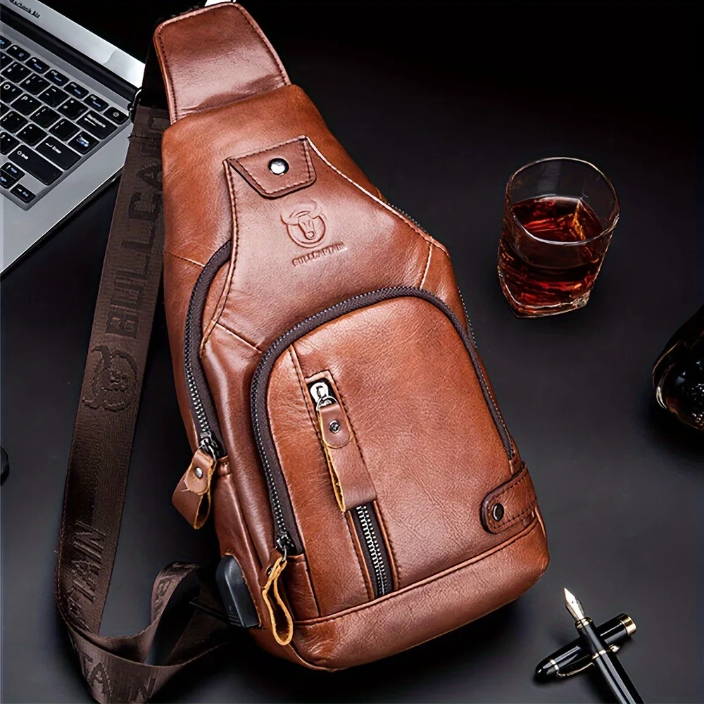 Men's Sling Backpack Genuine Leather Chest Bag Crossbody Bag Shoulder Bag
Men's Sling Backpack Genuine Leather Chest Bag Crossbody Bag Shoulder Bag