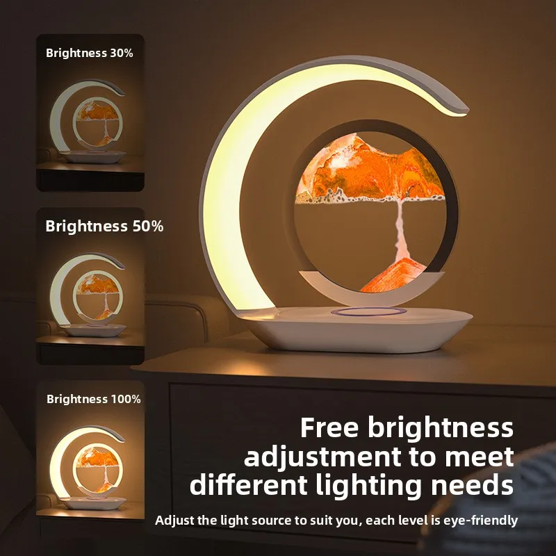 Creative quicksand painting night light mobile phone wireless charging desk lamp 3D three-dimensional desktop hourglass ornament
Creative quicksand painting night light mobile phone wireless charging desk lamp 3D three-dimensional desktop hourglass ornament
