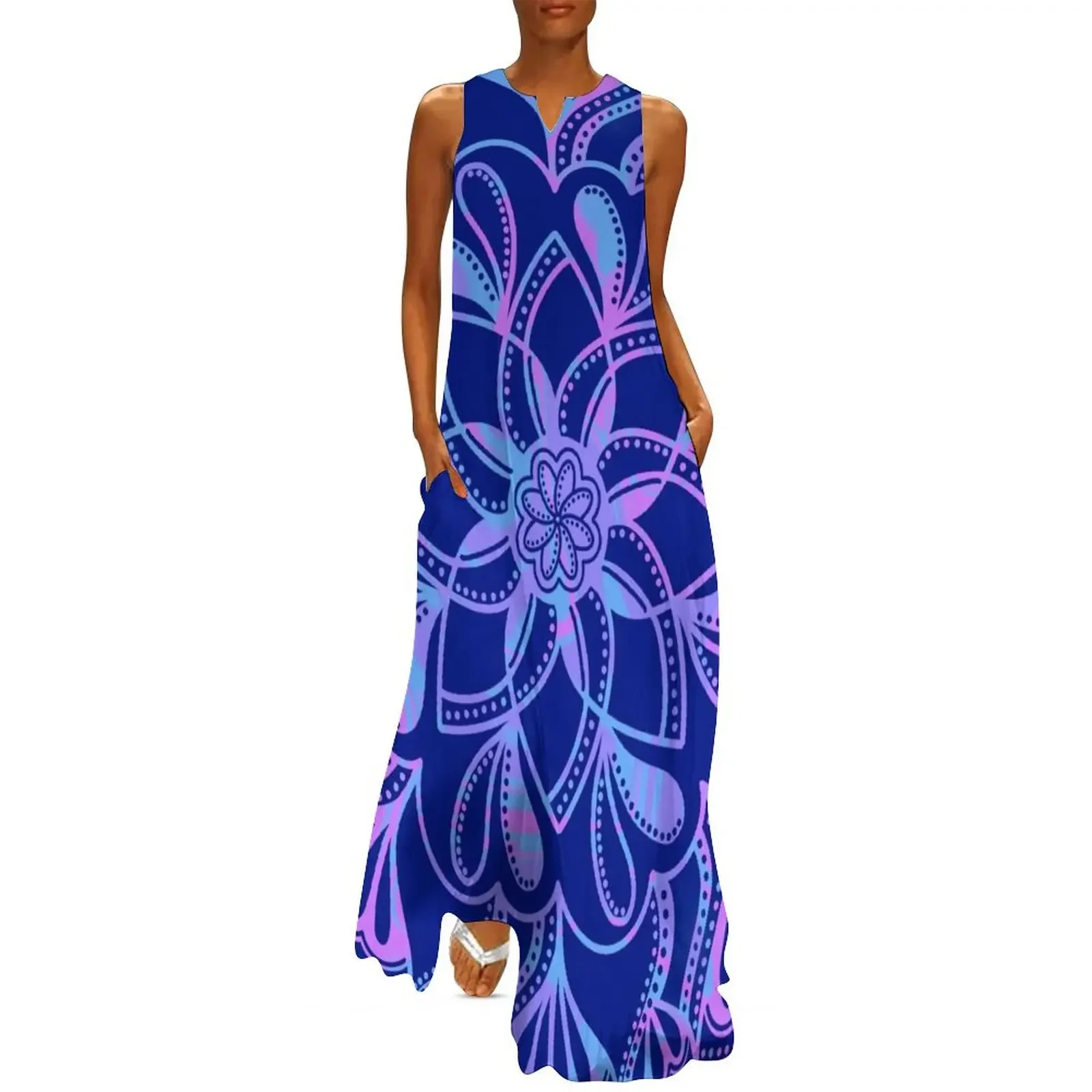 Pink, Blue and Purple Marble Swirl Mandala on Blue Long Dress luxury dress women's summer jumpsuit long dress women summer
Pink, Blue and Purple Marble Swirl Mandala on Blue Long Dress luxury dress women's summer jumpsuit long dress women summer