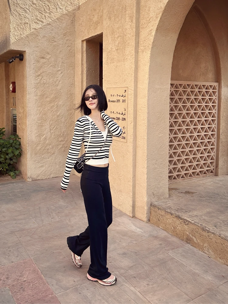 FORNIYOYO Oreo Sea Soul Silk Blend Hooded Stripe ort Open Cardigan Women's Casual Sle Fitted Leisure Long Sve Zipper
FORNIYOYO Oreo Sea Soul Silk Blend Hooded Stripe ort Open Cardigan Women's Casual Sle Fitted Leisure Long Sve Zipper