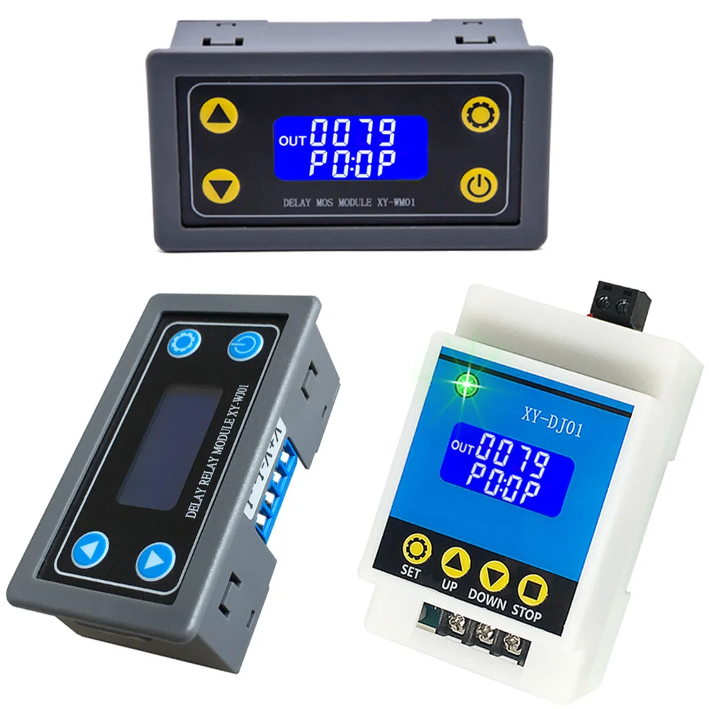 DC 6-30V Time Delay Relay Module Programmable Timer Relay Control Switch Circuit Timing Trigger Cycle with LCD Digital Display
DC 6-30V Time Delay Relay Module Programmable Timer Relay Control Switch Circuit Timing Trigger Cycle with LCD Digital Display