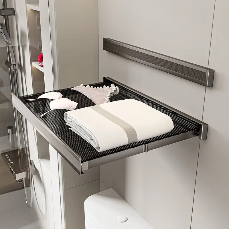 Bathroom invisible folding telescopic bath towel rack bathroom storage rack for bathing towels and clean clothes artifact
Bathroom invisible folding telescopic bath towel rack bathroom storage rack for bathing towels and clean clothes artifact