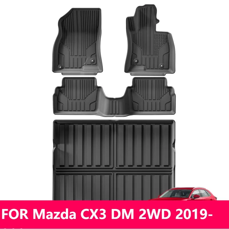Для Mazda CX3 DM 2WD 2019-2024 TPE 3D коврики и подкладка багажника, всепогодные черные автомобильные аксессуары
Для Mazda CX3 DM 2WD 2019-2024 TPE 3D коврики и подкладка багажника, всепогодные черные автомобильные аксессуары