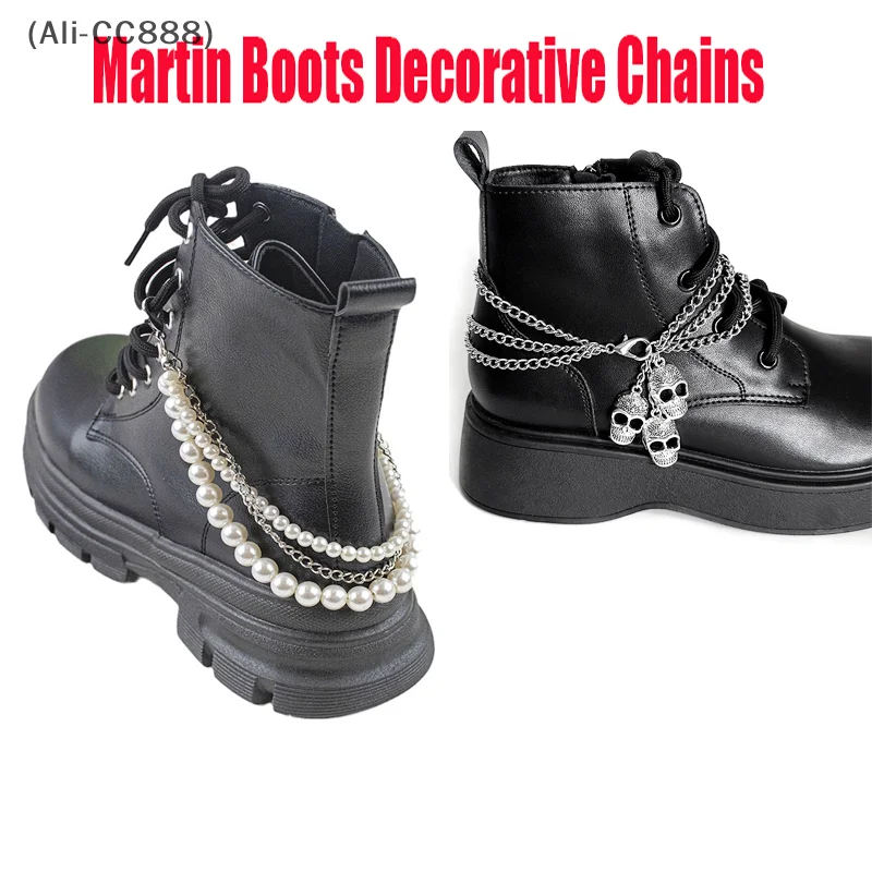 〔CC88〕3-layer Pearl Handmade Shoe Chain Metal Punk Shoe Charms for Boot Hip Hop Sneaker Hanging Decoration 
〔CC88〕3-layer Pearl Handmade Shoe Chain Metal Punk Shoe Charms for Boot Hip Hop Sneaker Hanging Decoration