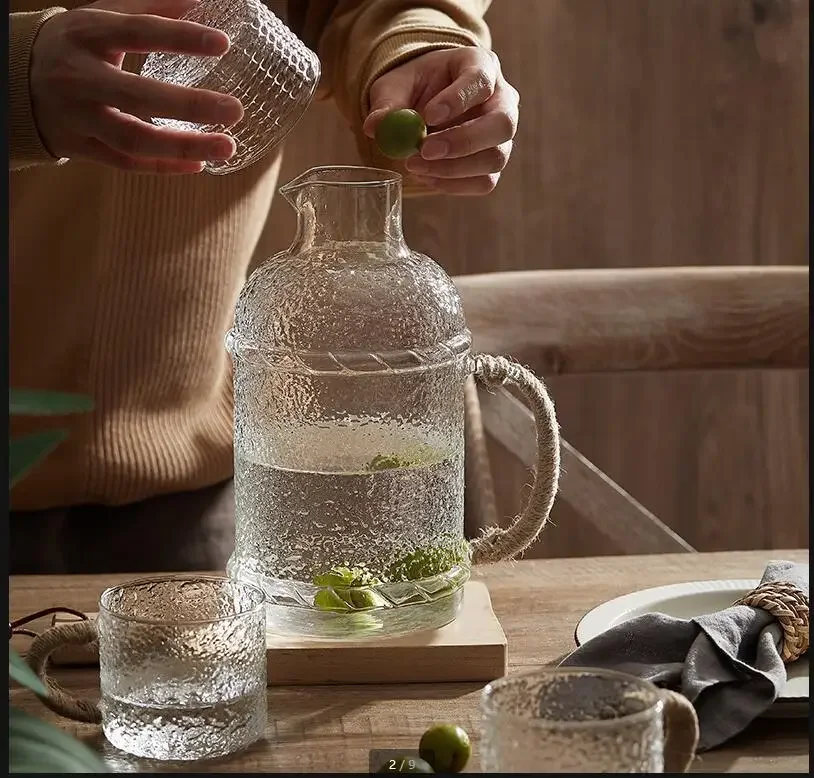 Glass Cold Kettle High Capacity Drink Juice Jug Glass Bottle Teapot Teacup Water Cup Set High Temperature Kettle Water Bottle
Glass Cold Kettle High Capacity Drink Juice Jug Glass Bottle Teapot Teacup Water Cup Set High Temperature Kettle Water Bottle