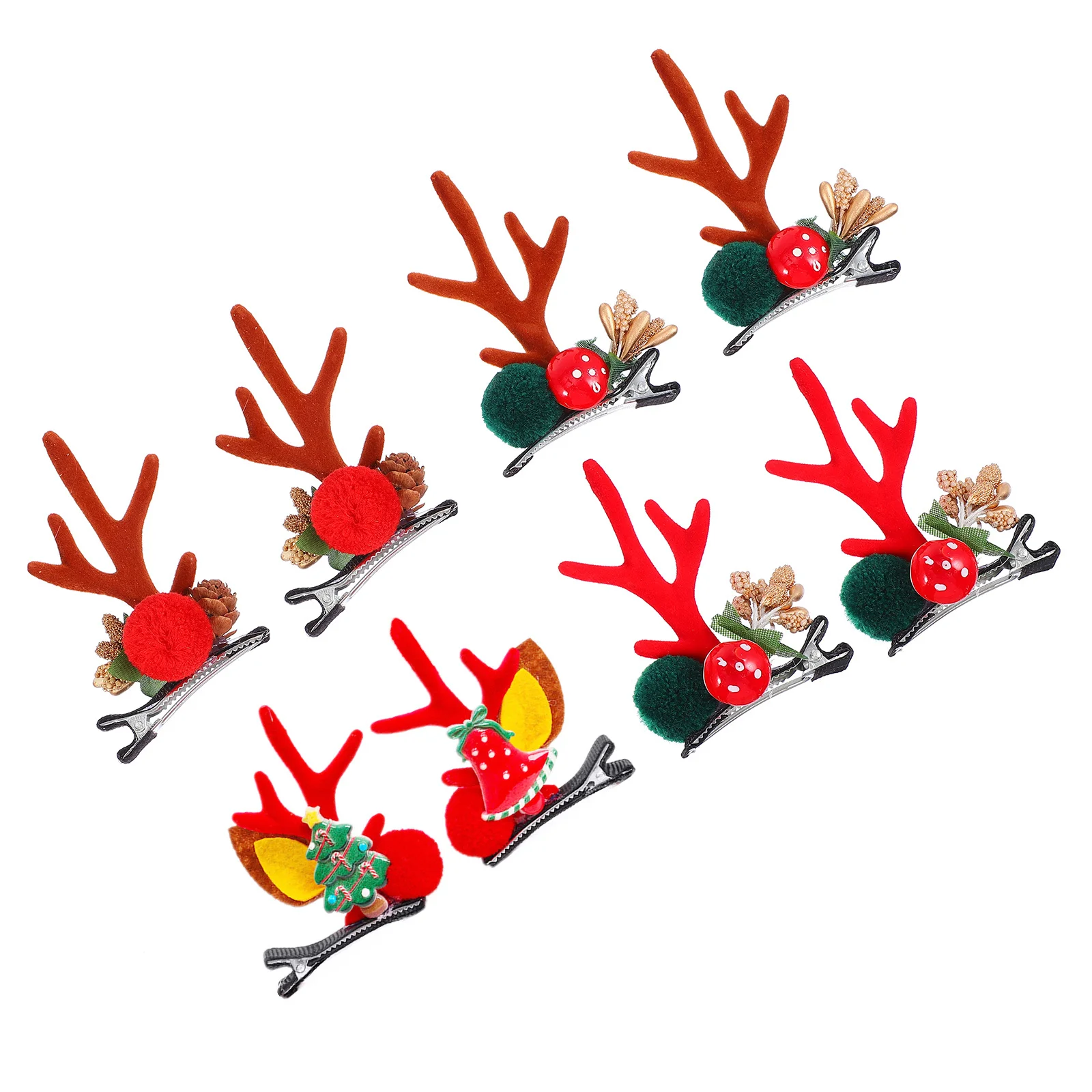 4Pairs Antler Hair Clips Christmas Headwear Elk Accessory Unique Decoration Festival Atmosphere Attractive Charming
4Pairs Antler Hair Clips Christmas Headwear Elk Accessory Unique Decoration Festival Atmosphere Attractive Charming