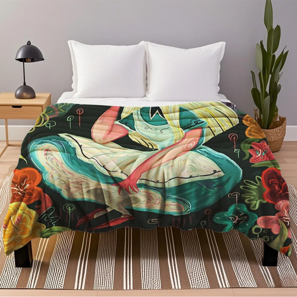 Tropical Print Transitional Seasons Flannel Blanket Alice In Wonder Bedspread Microfiber Bedspread Breathable Blankets
Tropical Print Transitional Seasons Flannel Blanket Alice In Wonder Bedspread Microfiber Bedspread Breathable Blankets