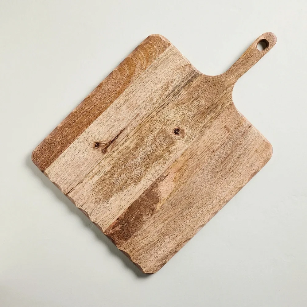 18" x 12" Mango Wood Cutting Board with Handle,Wooden Charcuterie Board with Carved Edge,Decorative Serving Boards for Kitchen
18" x 12" Mango Wood Cutting Board with Handle,Wooden Charcuterie Board with Carved Edge,Decorative Serving Boards for Kitchen