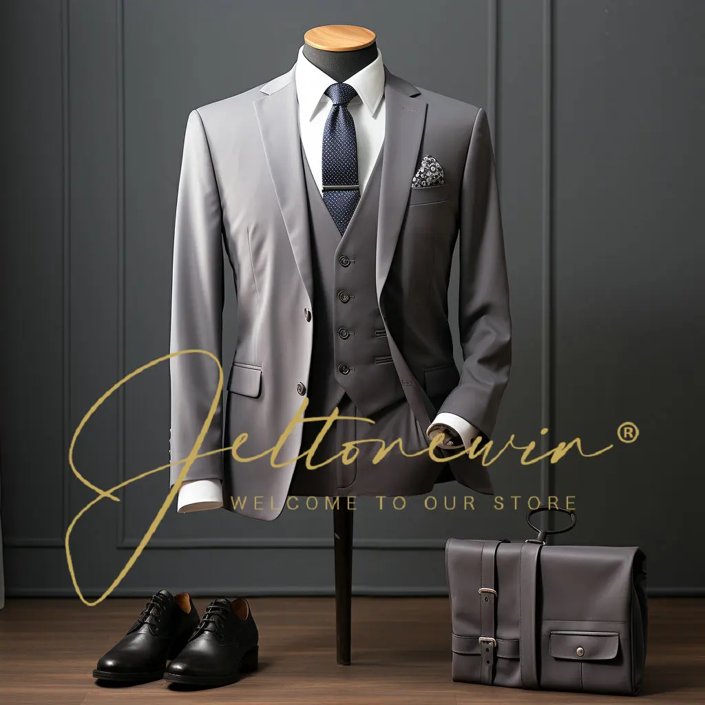 New 2024 Suit Men's Suit Three-piece Version Slim-fit Model Business Groomsman Suit Groom's Wedding Dress Men Suit
New 2024 Suit Men's Suit Three-piece Version Slim-fit Model Business Groomsman Suit Groom's Wedding Dress Men Suit