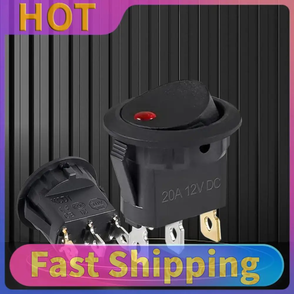 4Pcs Lighted Rocker Switch with LED Light DC 12V 20A Round Rocker Toggle Switch SPST ON/OFF Switch for Car Automotive Boat Truck
4Pcs Lighted Rocker Switch with LED Light DC 12V 20A Round Rocker Toggle Switch SPST ON/OFF Switch for Car Automotive Boat Truck