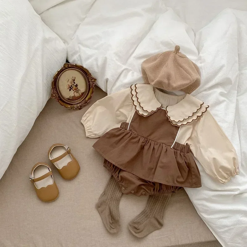 Newborn Baby Girl Clothes 0-3Years Princess Kids Long Sleeve Peter Pan Collar Shirt Tops Dress Suspender Skirt Outfits
Newborn Baby Girl Clothes 0-3Years Princess Kids Long Sleeve Peter Pan Collar Shirt Tops Dress Suspender Skirt Outfits