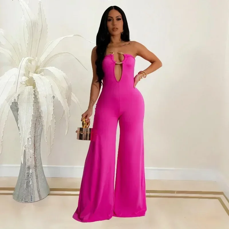 GUWU Sexy Women Wide Leg Straight V-Neck Sleeveless Jumpsuits Summer Hollow Out Night Club Playsuit One Piece Suit Romper
GUWU Sexy Women Wide Leg Straight V-Neck Sleeveless Jumpsuits Summer Hollow Out Night Club Playsuit One Piece Suit Romper