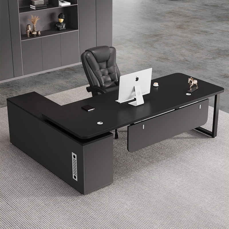 Ergonomic Right Cabinet Office Desk Minimalist Cheap High Quality European Office Desk European Mesa De Trabajo Hotel Furniture
Ergonomic Right Cabinet Office Desk Minimalist Cheap High Quality European Office Desk European Mesa De Trabajo Hotel Furniture